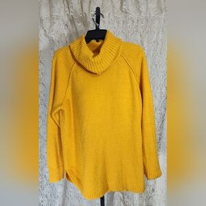 Ruby Rd Yellow Cowl Neck Sweater Nwot